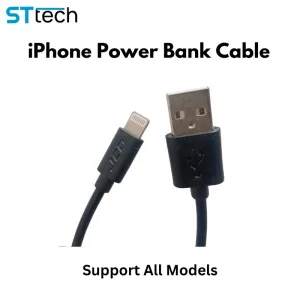 iPhone Power Bank Cable Fast Charging Support to all iphone ipad Models with lightening ports