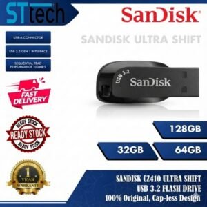 Sandisk Ultra Shift USB Flash Drive 32GB, 64GB, 128GB