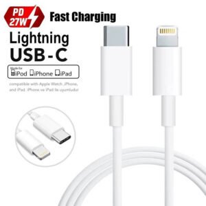 iPhone 27W 1 Meter Cable PD USB C To Lightning Cable