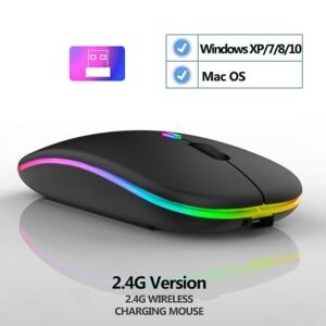 HP W10 Wireless Dual Mode Mouse | RGB, Slim & Silent Click