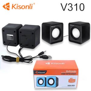 Kisonli V310 Multimedia Computer Speaker System - USB Powered Subwoofer for PC and Laptop