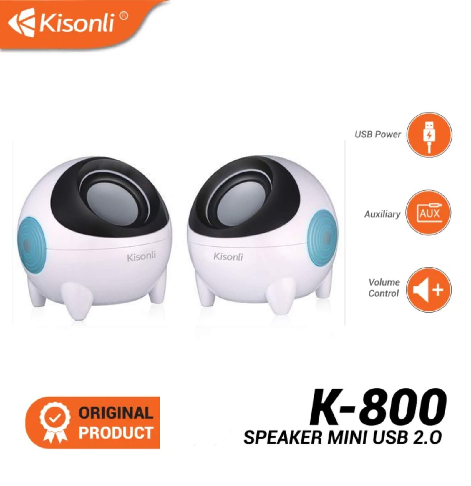 Kisonli k800 small mini speaker for pc (2)