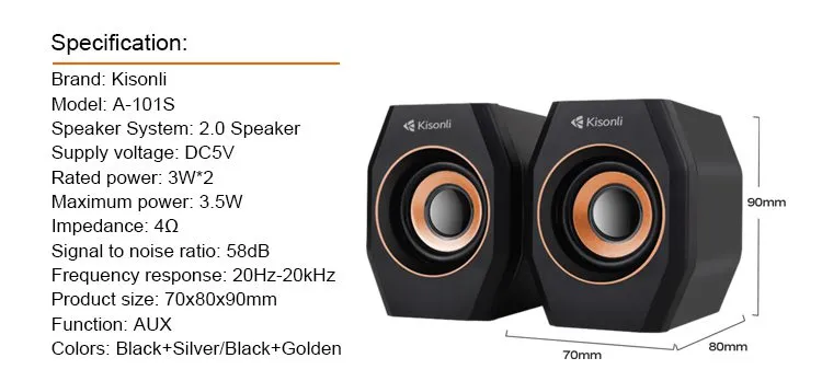 kisonli multimedia usb loudspeaker A-101S Best Price in Pakistan By ST Tech (1)